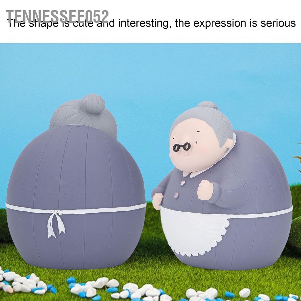 [Hàng Sẵn] Heo Đất Tiết Kiệm Tiền Hình Bà già hoạt hình với giỏ nhỏ dễ thương Trang trí Nhà cho cha mẹ【Tennessee052】