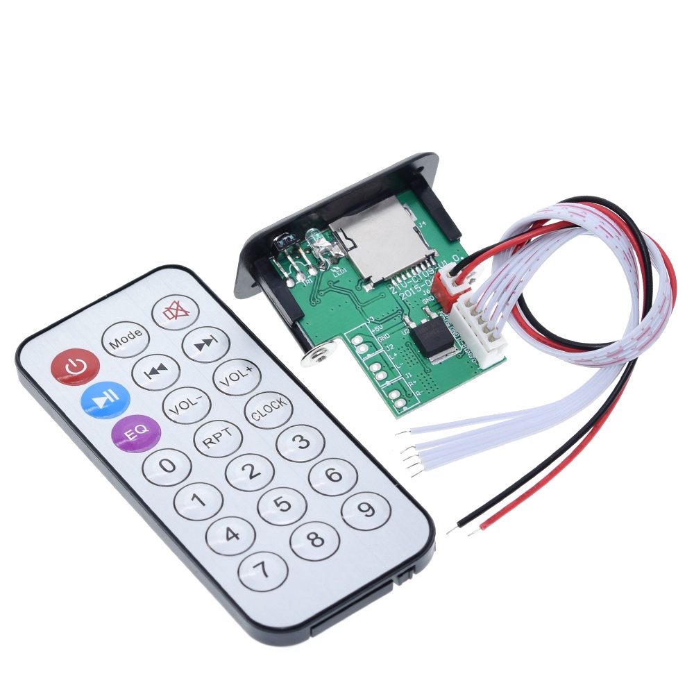 Bảng Mạch Giải Mã Mp3 12v Usb Tf U-Disk Kèm Remote Điều Khiển Ir Cho Arduino