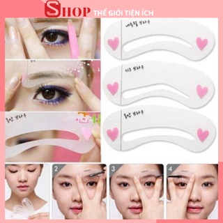 Set 3 khuôn kẻ lông mày phong cách Hàn Quốc đẹp 2160 Tiện Ích