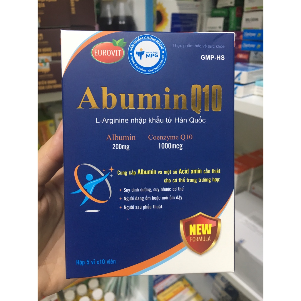 Abumin Q10 – Hỗ trợ cho người bị suy nhược cơ thể, mệt mỏi, mới ốm dậy, đề kháng kém