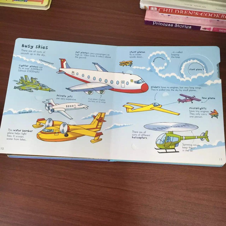 Sách Look Inside Airport Usborne lật mở khám phá sân bay cho bé từ 4 tuổi