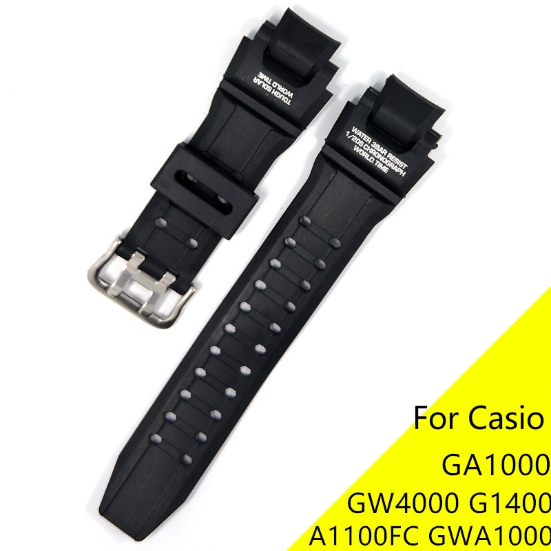 Dây Đeo Cao Su Cho Casio G-shock Ga1000 Gw4000 G1400 a1100fc gwa1000 Dây Đeo Đồng Hồ Silicon Pin Khó
