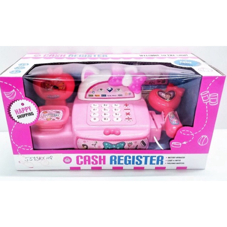 Máy tính tiền siêu thị mini Hello Kitty