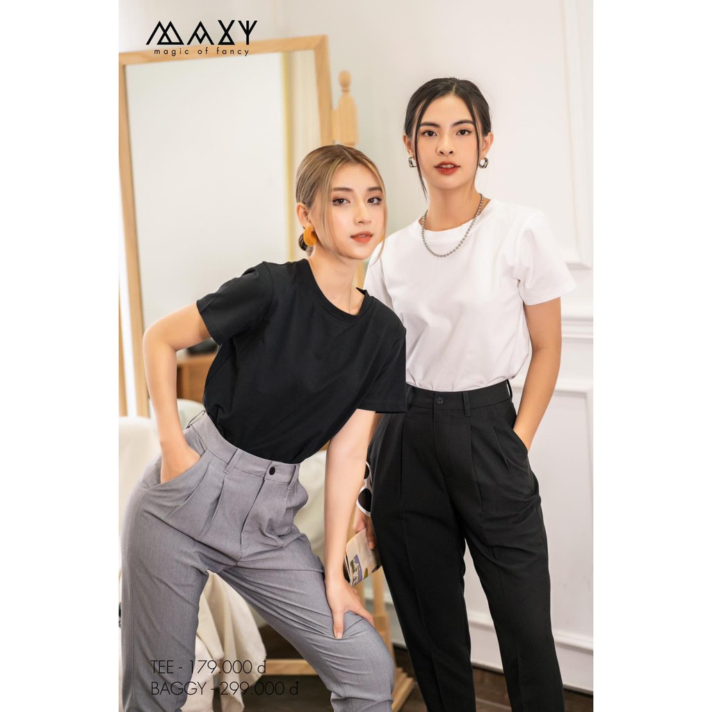 Áo thun nữ cổ tròn basic tee Maxy Workshop | BigBuy360 - bigbuy360.vn