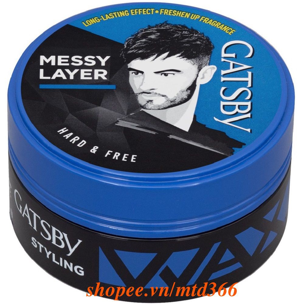 Wax Tạo Kiểu Tóc Hộp Xanh Gatsby Wax H&F 75g.