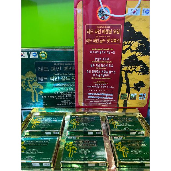 Tinh dầu thông đỏ VHT Việt Nam hộp 180 viên