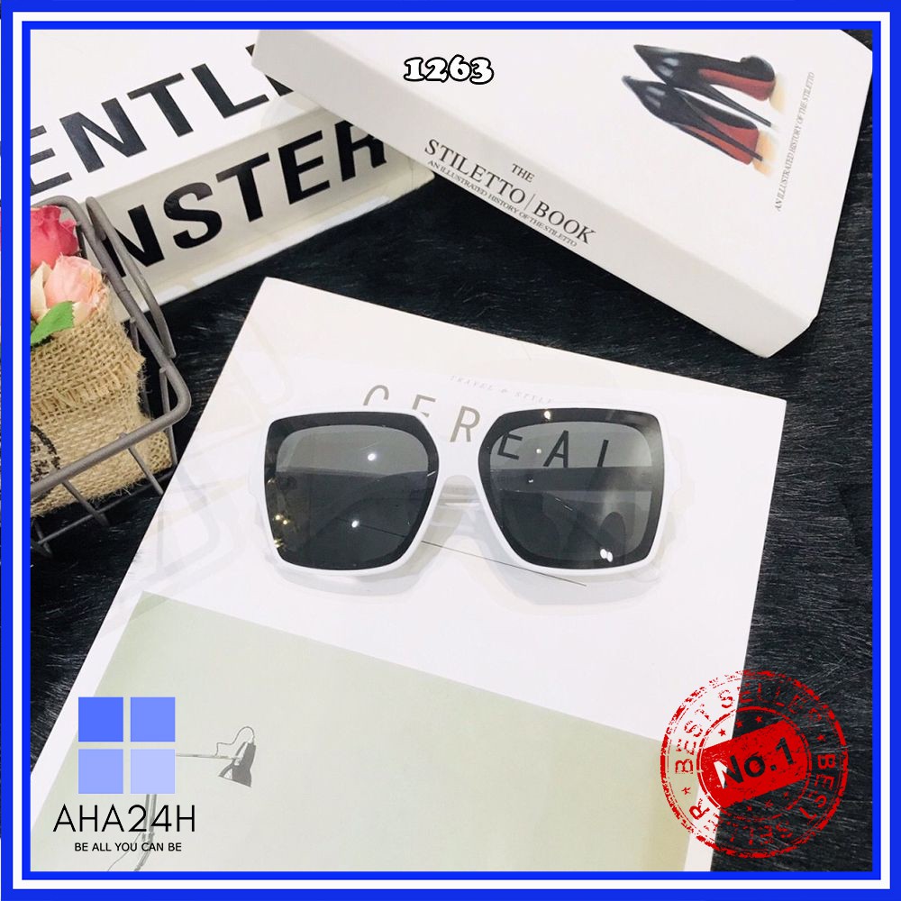 Mắt kính nữ đính ong cao cấp💖FREESHIP💖gọng kính mát viền dày tinh tế AH1263 | BigBuy360 - bigbuy360.vn