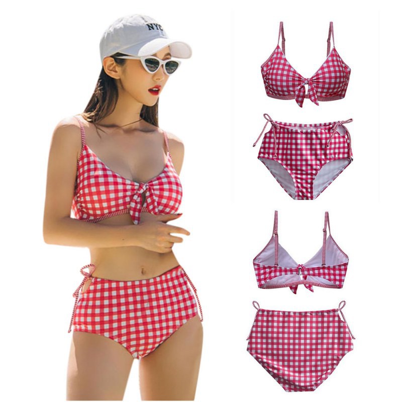 Bikini nữ phối dây kẻ ô vuông gợi cảm | BigBuy360 - bigbuy360.vn