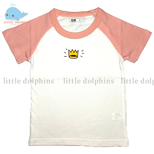 Áo Thun Hè Cho Bé Gái Little Dolphins Áo Cotton Chuẩn Xuất Khẩu Âu Mỹ DPao098