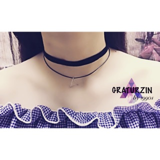 Choker vải/da đồng giá
