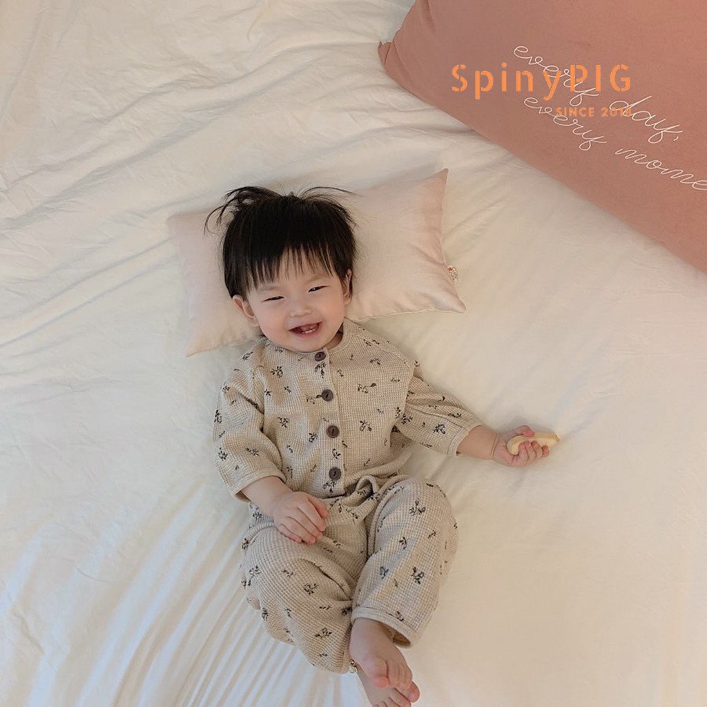 Set body kèm mũ cho bé 0-2 tuổi style Hàn Quốc cotton dệt kim cực đẹp