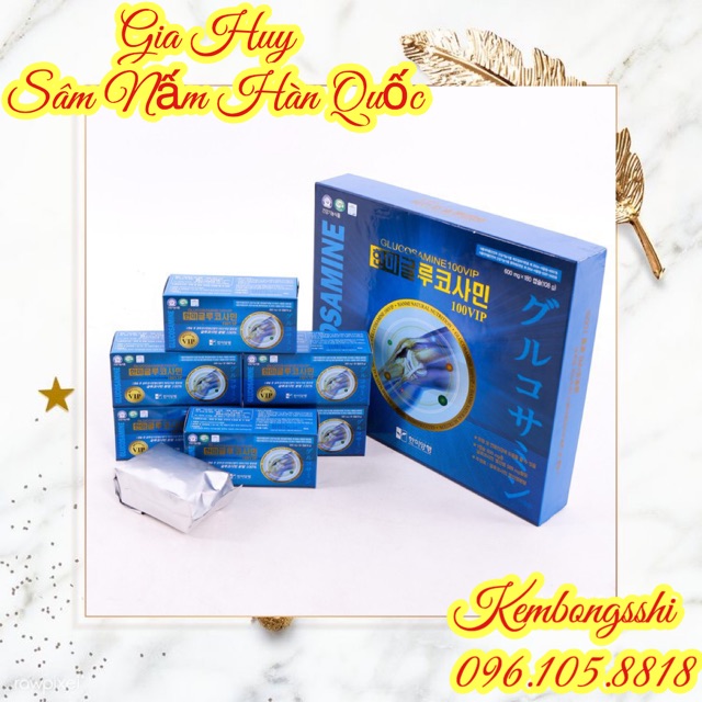 [HÀNG MỚI VỀ] Viên Uống Bổ Khớp Glucosamin 100 VIP Hàn Quốc, Hộp 180V