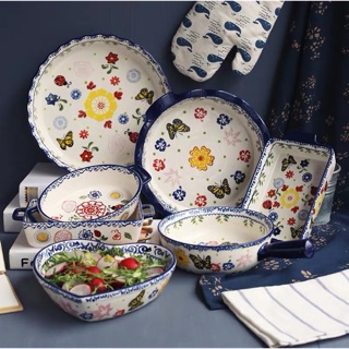 Bộ bát đĩa hoa bướm