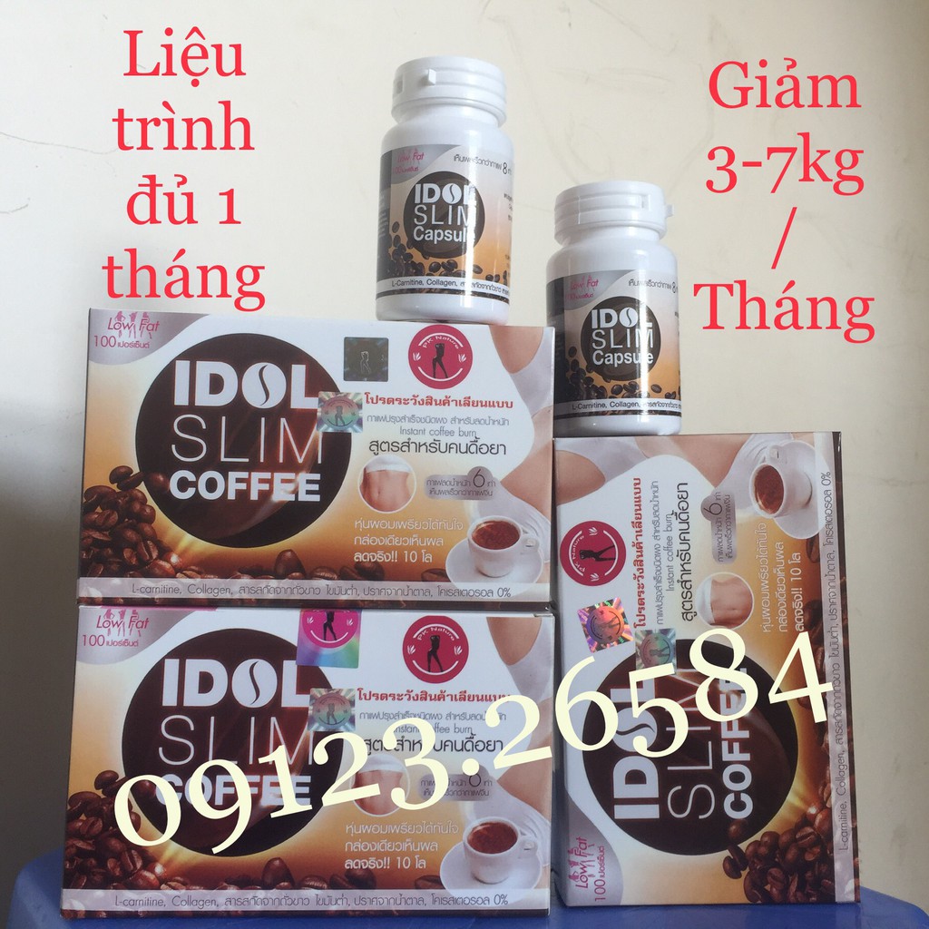 idol slim coffee,ca phe thai lan ,1hop 10 goi x 15g -thymozinshop