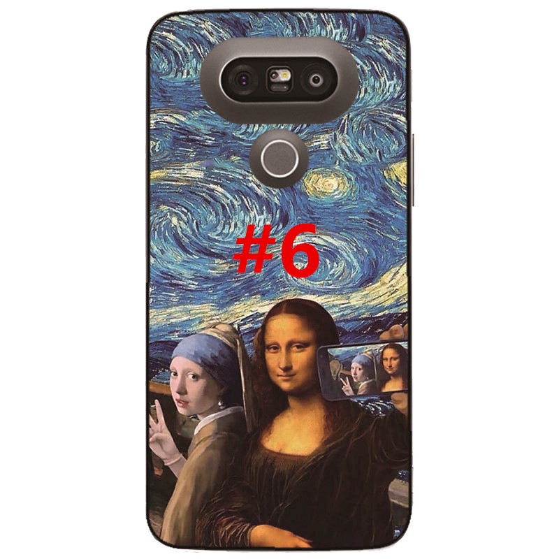 Ốp điện thoại TPU chống sốc hình Van Gogh cho LG G7 G6 G5 G4 G3 G2