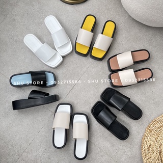 Shu Store | Dép đế xuồng dép quai ngang mũi vuông cao 4cm mẫu mới xinh xắn cho nữ