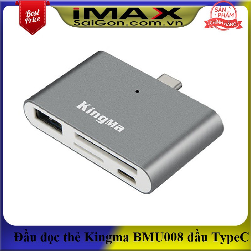 Đầu đọc thẻ Kingma Type-C BMU008 USB 3.0 (SD-TF) dùng cho điện thoại di động, Macbook