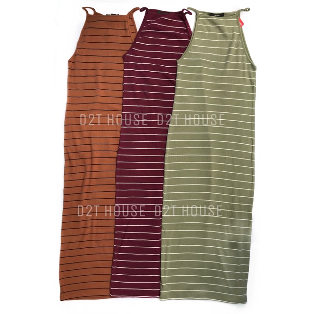 Đầm Stripe Bodycon Dress F21