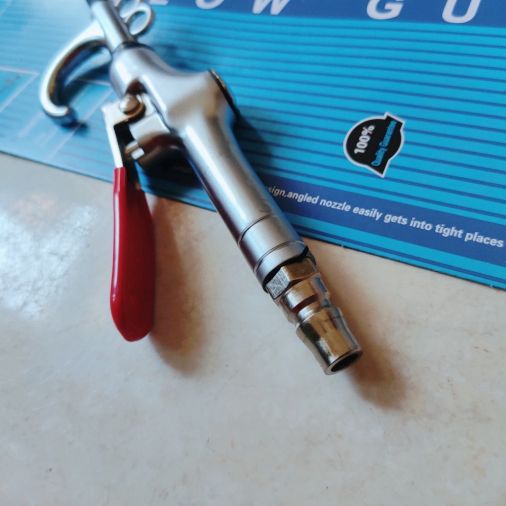 Xì khô thẳng cao cấp + dây hơi 6m, súng xịt hơi thổi bui dùng khí nén