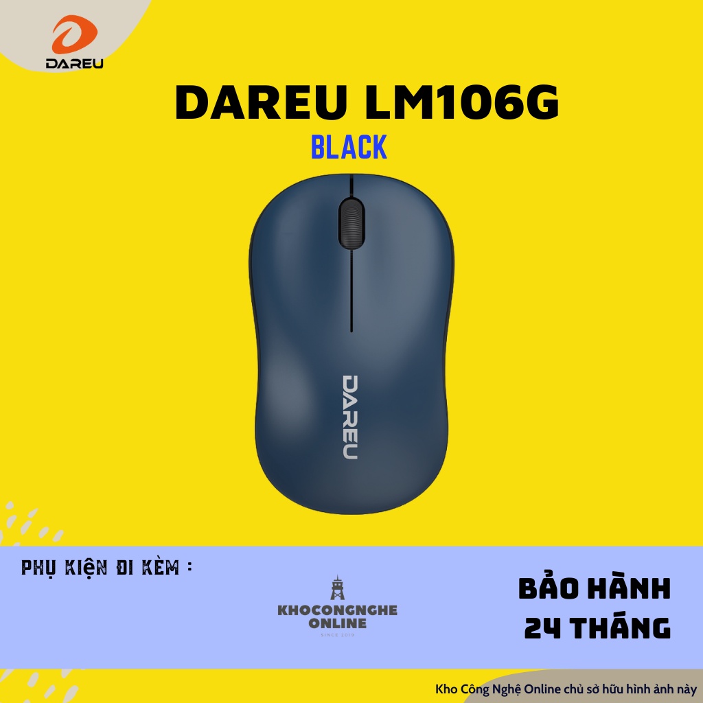 Chuột không dây Dareu LM106G Black/ Red /Blue / Pink / White