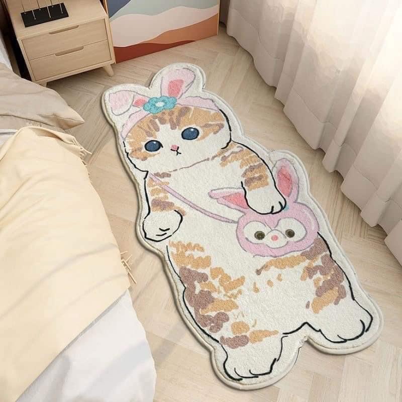 Thảm lau chân deco trang trí siêu cute 1m2x 40cm