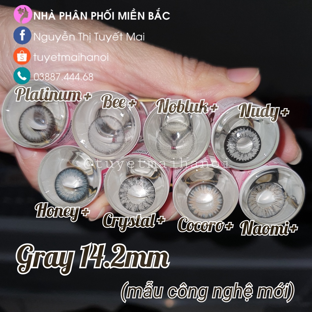 KÍNH ÁP TRÒNG Chính Hãng Vassen Sexy Me Hàn Quốc - Trọn bộ combo lens đầy đủ