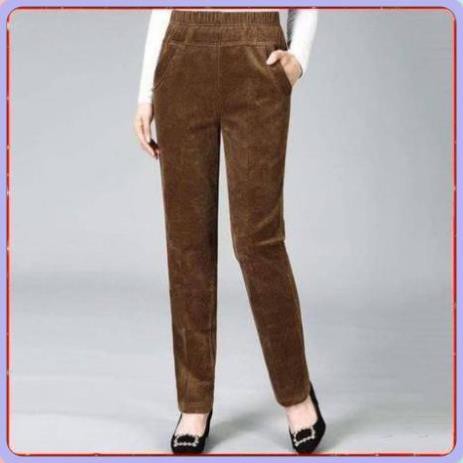 Quần Nhung Hàn Quốc Quần Nhung Tăm dày dặn Mềm Mịn Co giãn 4 chiều thấm hút mồ hôi tôn dáng  { Nhung Cao Cấp Xuất Khẩu } | BigBuy360 - bigbuy360.vn