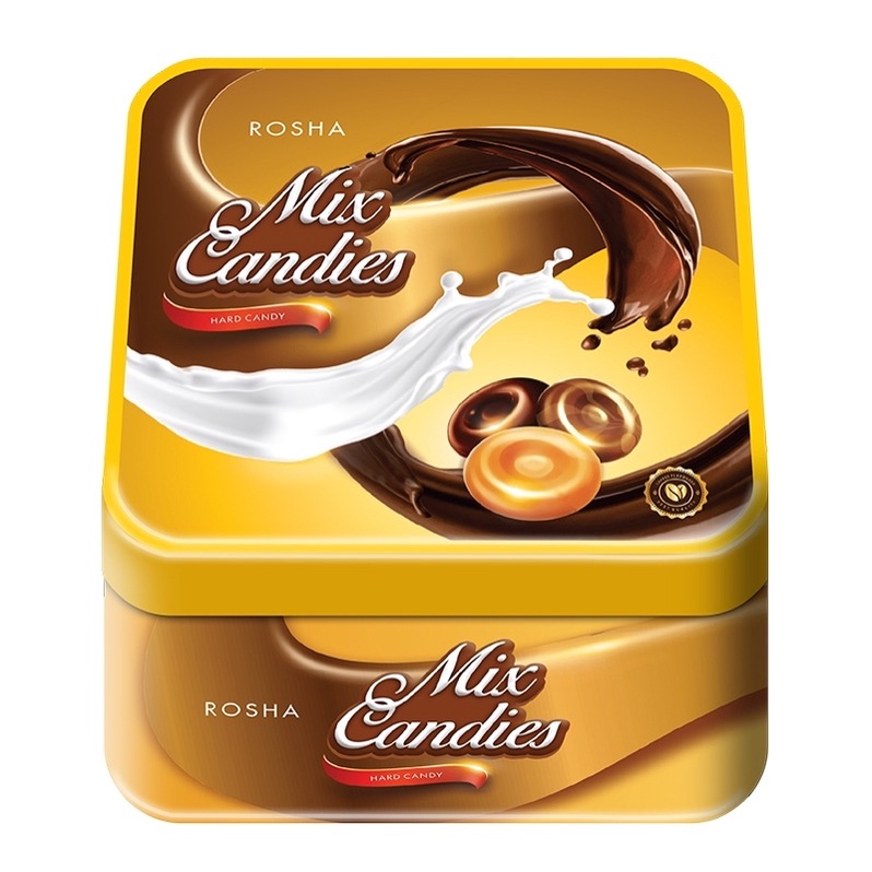 KẸO HỖN HỢP ROSHA MIX CANDIES HỘP THIẾC 150G