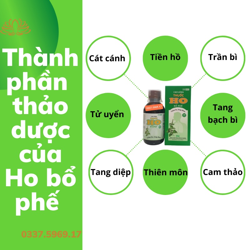 SIRO HO BỔ PHẾ FITO CHAI 200ml - BỔ PHẾ - GIẢM HO - TIÊU ĐỜM