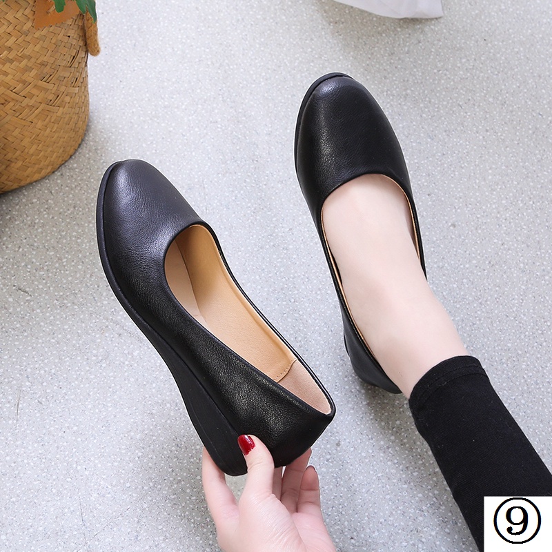 Giày Búp Bê Mũi Tròn Đế Mềm Chống Trượt Thoải Mái Dành Cho Nữ