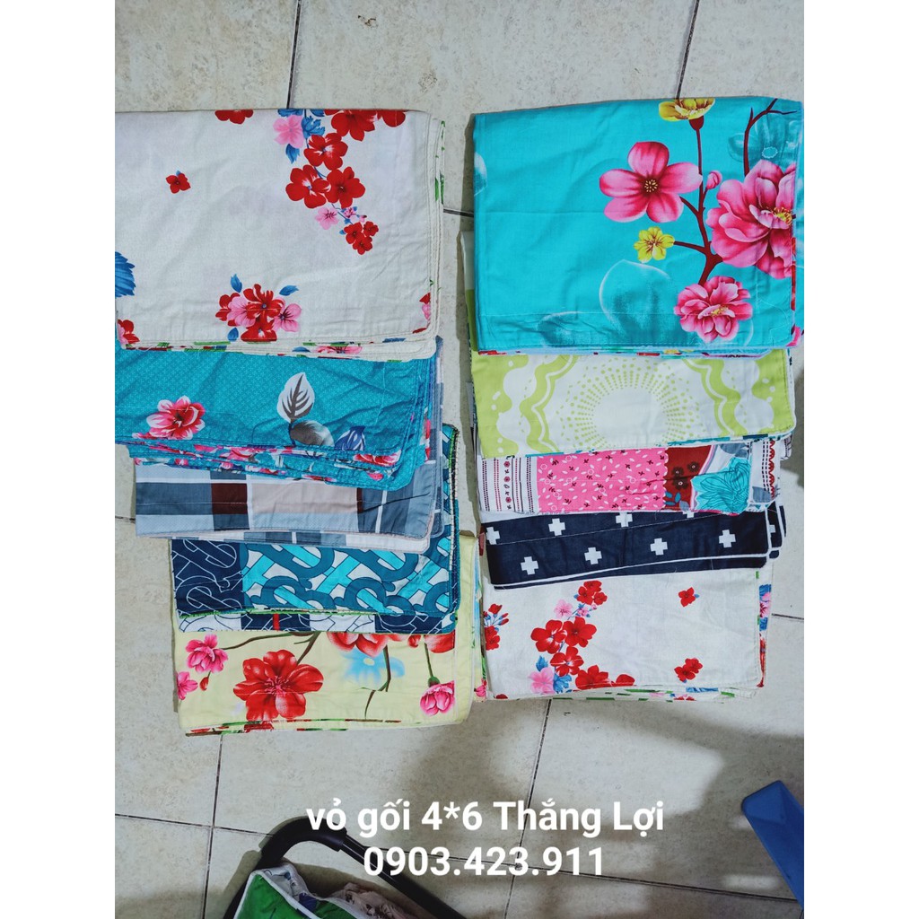 áo gối cotton Thắng Lợi và cotton Hàn Quốc - xịn sò siêu rẻ, mát k xù, k phai