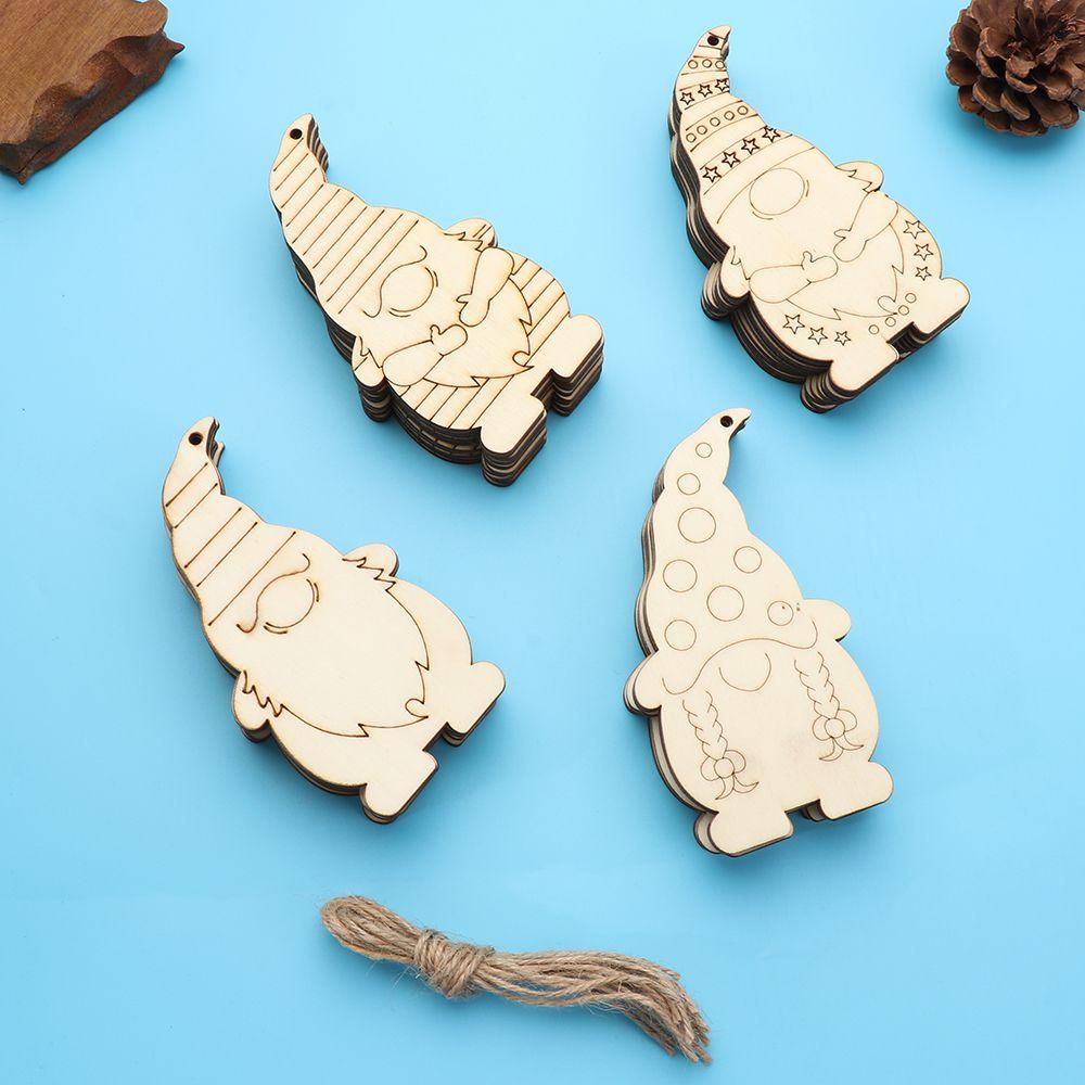 Set 10 Búp Bê Gỗ Treo Tường Trang Trí Phong Cách Vintage