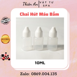 Chai hút máu bầm 10ml - ống nhựa hút máu bầm có sẵn nắp