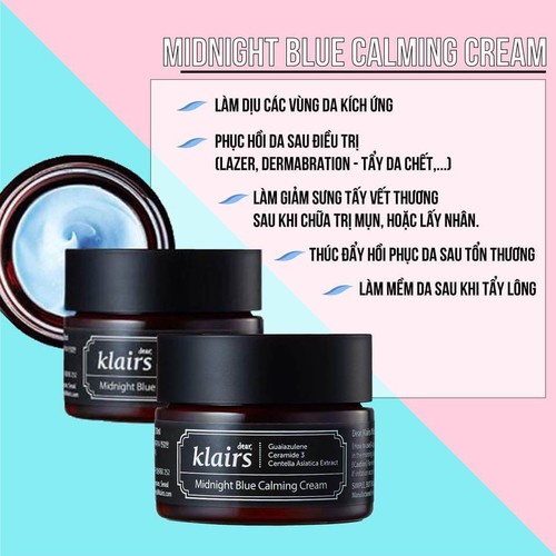 Kem dưỡng Klairs Midnight Blue Calming Cream