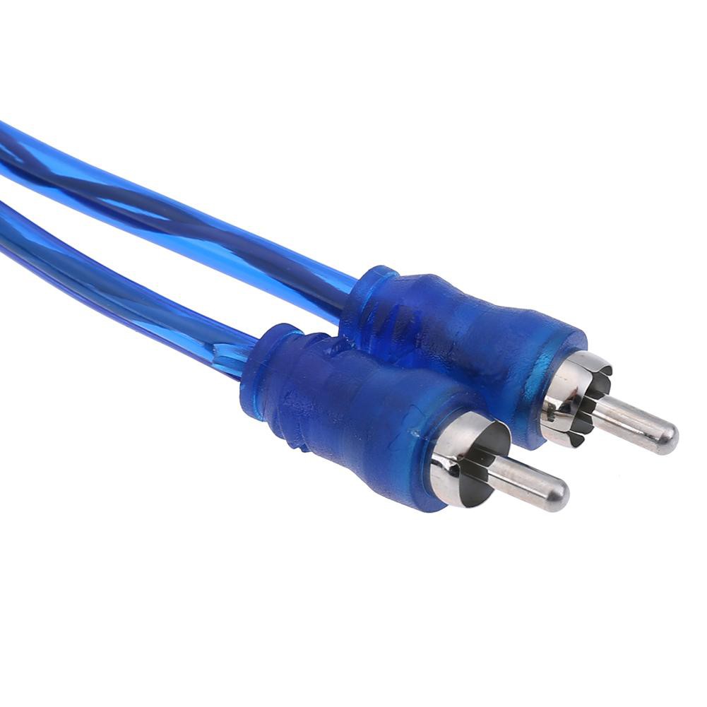 Dây cáp chuyển đổi âm thanh AUX 30cm 2 RCA đầu đực RCA đầu cái cho xe hơi