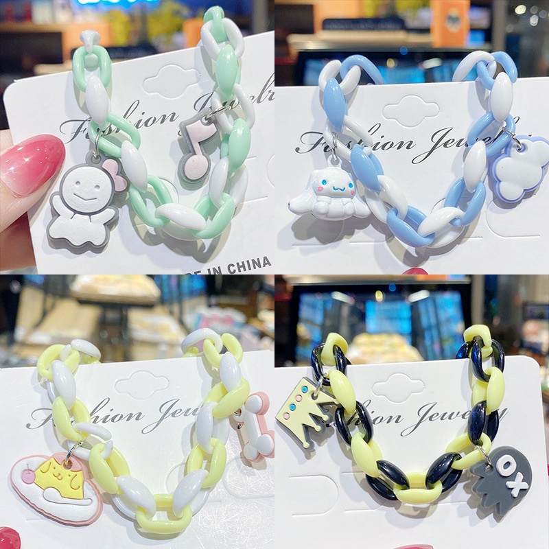 Tender afternoons Vòng đeo tay gắn hình chú cún Cinnamon đáng yêu cho nữ