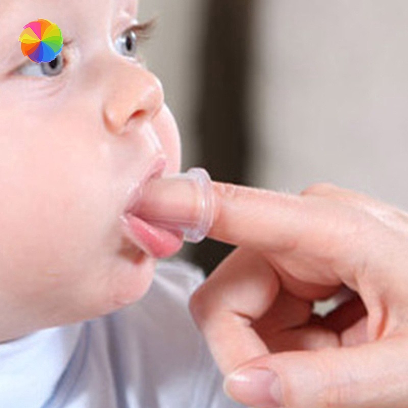 Bàn Chải Silicon Đeo Ngón Tay Đánh Răng Cho Bé