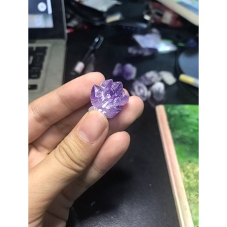 Đá Vụn mầm cụm Tím Thô  Không Lỗ Thanh Tẩy