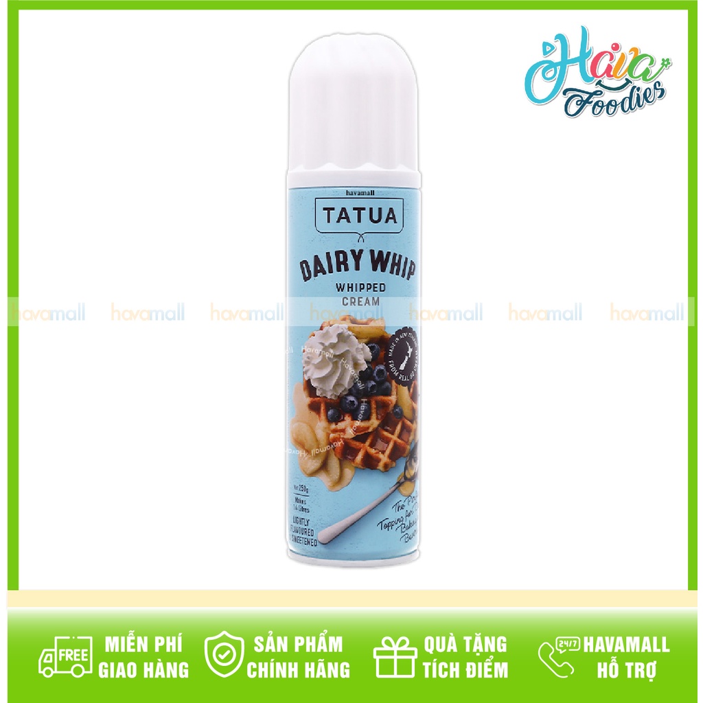 Kem Sữa Dạng Xịt Tatua Chai 250gr – Whipped Cream