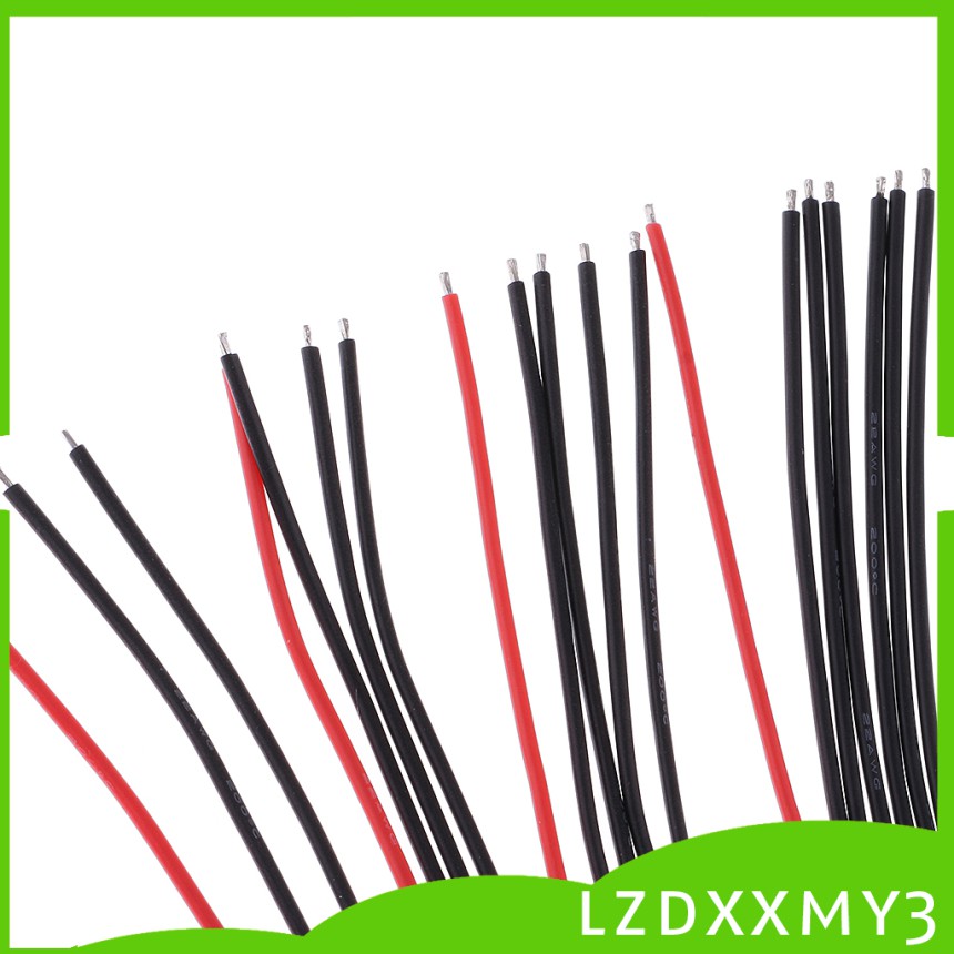 Bộ 10 Dây Cáp Sạc Cân Bằng Silicon 10cm JST XH 2-6S iMAX B6