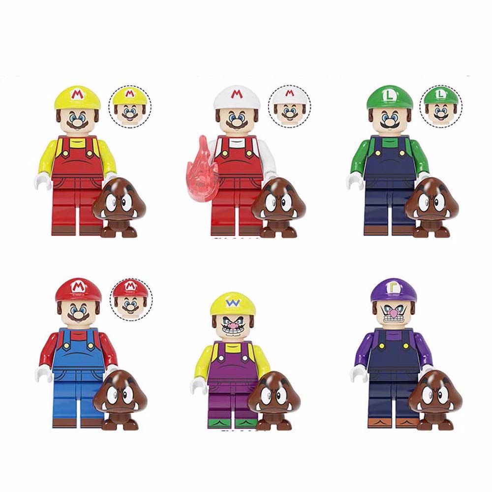 Bộ 11 Mô Hình Lego Xếp Hình Super Mario Bros Hoạt Hình Sáng Tạo Cho Bé