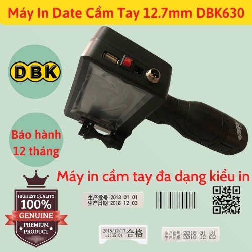 Máy In Date Cầm Tay 12.7mm DBK630