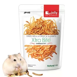 Jolly Sâu Và Tôm Sấy Khô 60g bổ dưỡng cho hamster, hamster bầu