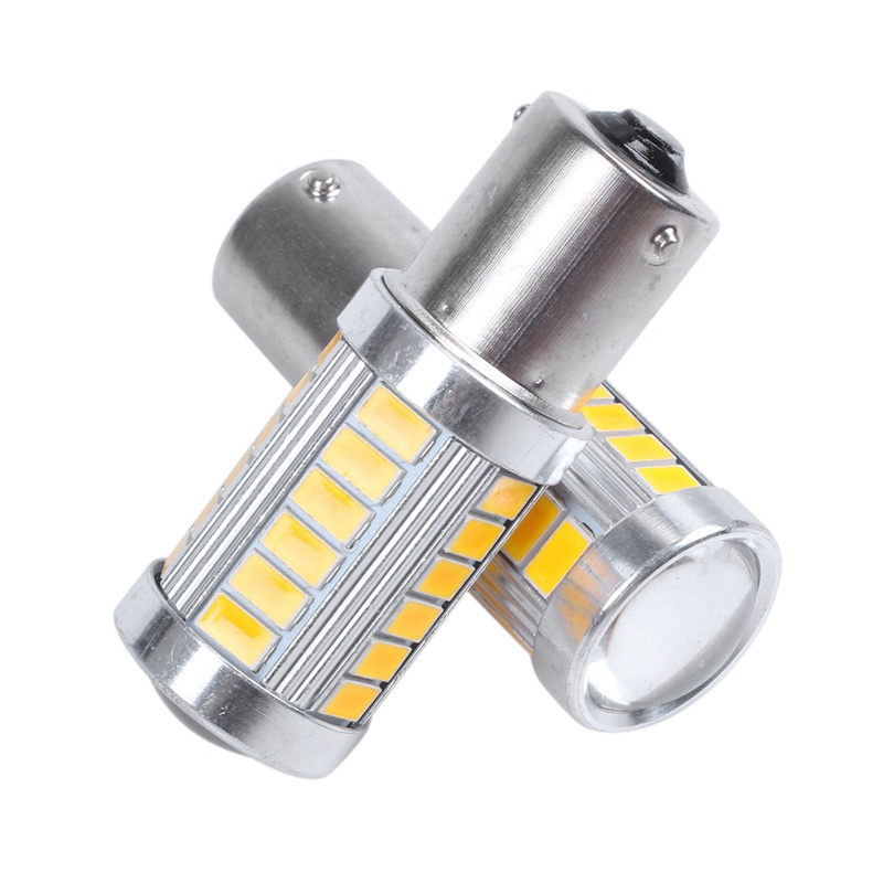 Set 4 bóng đèn 1156PY BAU15S PY21W LED 33SMD dành cho ô tô