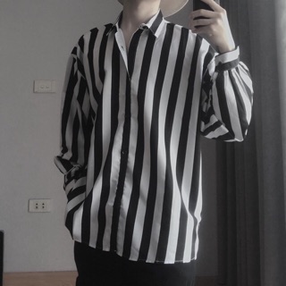 Áo sơ mi kẻ nam nữ unisex form rộng phong cách ulzzang Hàn Quốc