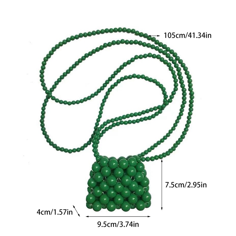 Túi Đeo Chéo Mini Đính Hạt Ngọc Trai Xinh Xắn Cho Bé