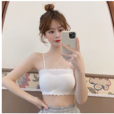 mẫu mới * Bra Su Tăm Viền Sóng 2 Dây Mềm Mát Có Mút Ngực Hot Trend