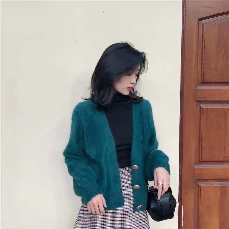 Áo Cardigan Dệt Kim Mỏng Tay Dài Cổ Chữ V Thời Trang Cho Nữ | BigBuy360 - bigbuy360.vn
