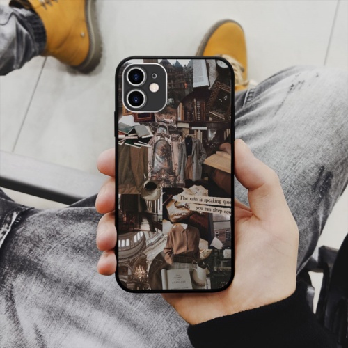 Ốp Lưng SAMSUNG hình brown  collage art kinetic art chính hãng  cho các dòng iPhone PAP20210906