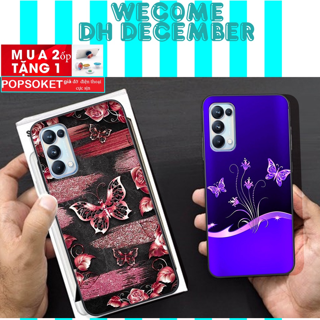 HOT SALE OFF ( 2 ỐP TẶNG 1 POP) Ốp lưng Oppo RENO 5 in hình hoa tinh tế , mới mẻ DH DECEMBER
